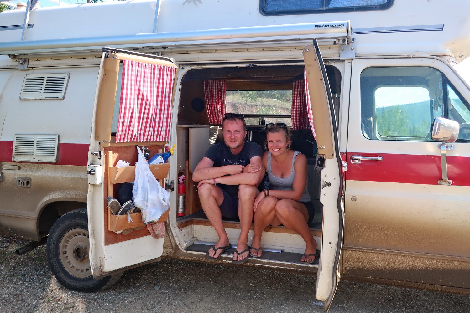 Friends from Germany with a nice camper